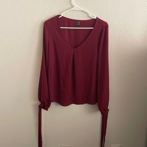 Maroon/burgundy blouse from Shein